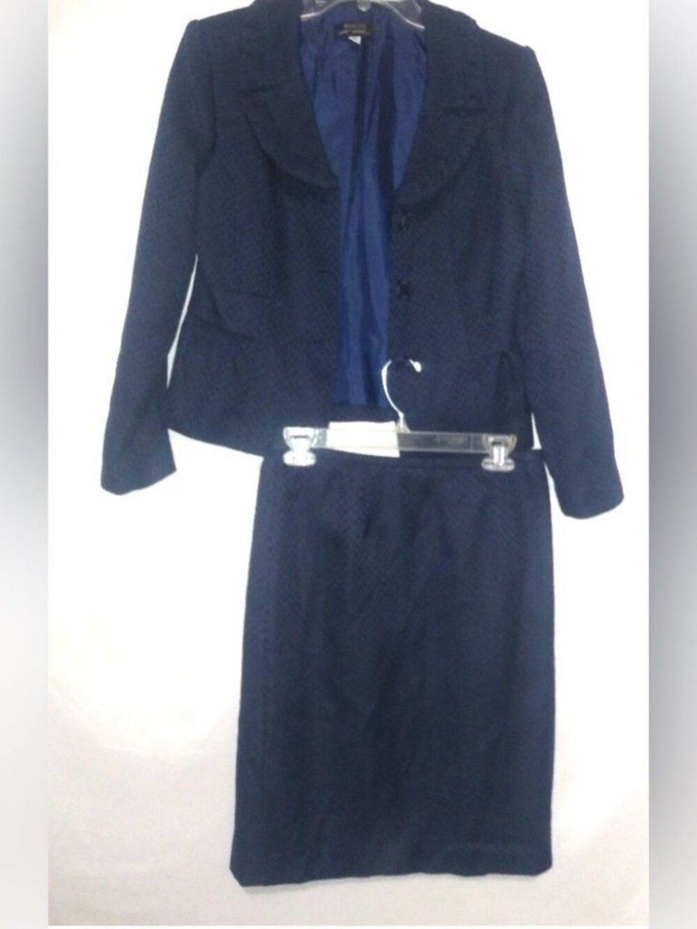 Giorgio Sant Angelo 10/12P Skirt Jacket Suit Set in Darkest Navy - Funeral